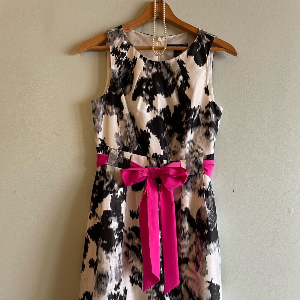 Jessica Howard Black and White Cocktail Dress sz 10
